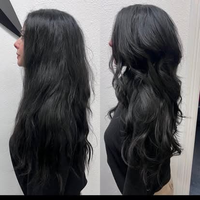 Before and after profile: natural texture to voluminous waves